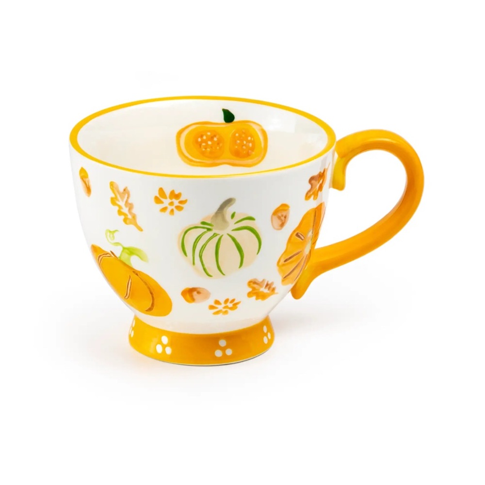 Potter’s Studio Pumpkin Fall Thanksgiving Coffee large Teacup Mug